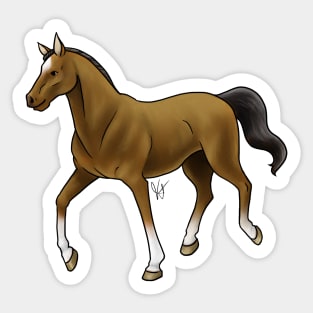 Horse - Thoroughbred - Brown Sticker